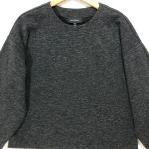 Banana Republic Crew Neck Long Sleeve Pullover Top‎ Charcoal Grey Size M